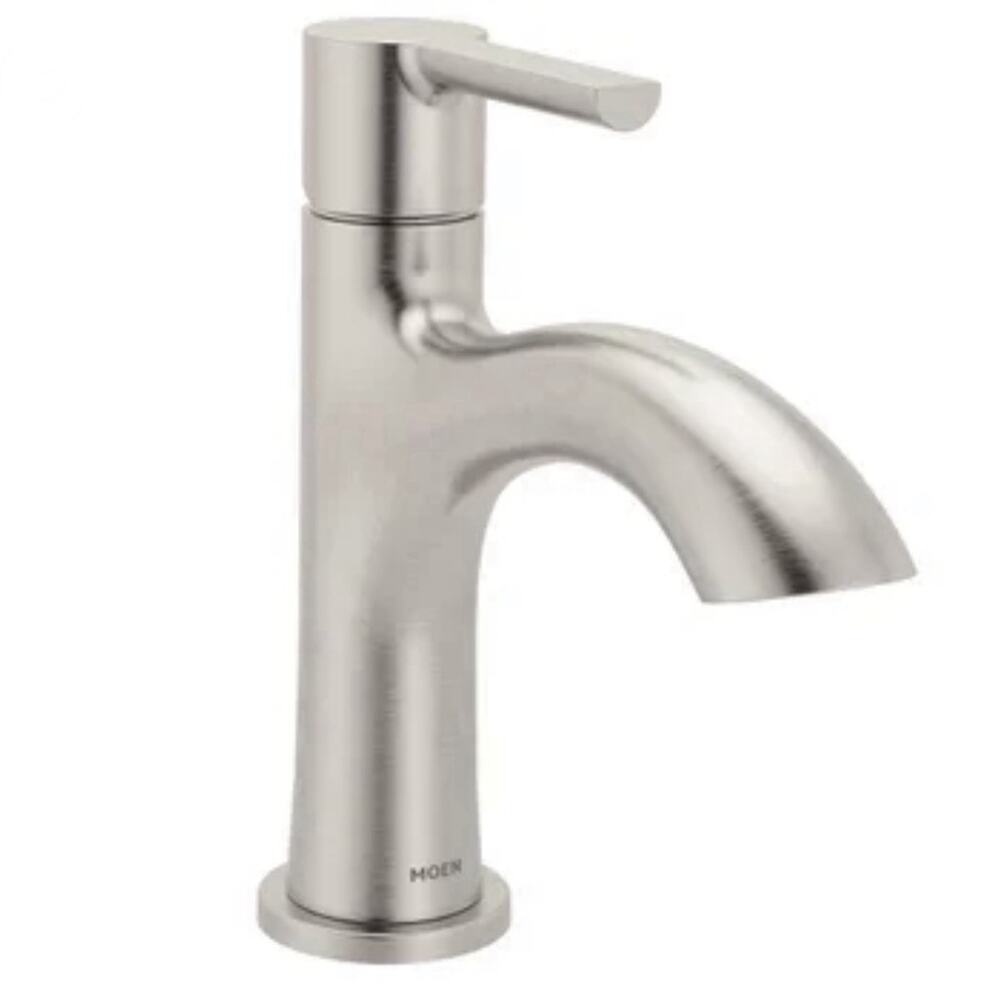 Moen IDRIS Bathroom Faucet & Push Down Drain 84577SRN Brushed Nickel MADE in USA
